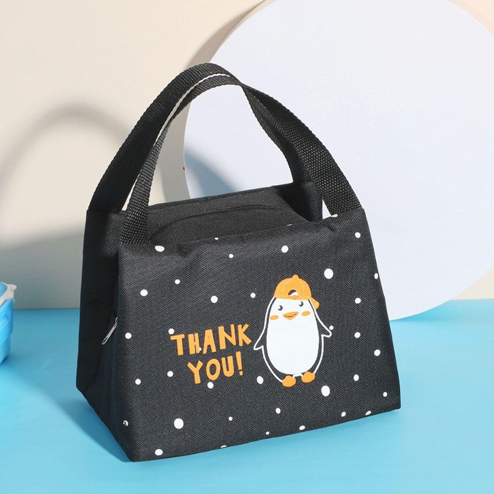 Food Fresh Waterproof Cute Cartoon Handbag Thermal Insulated Cooler Bag Large Capacity Portable Lunch Bag