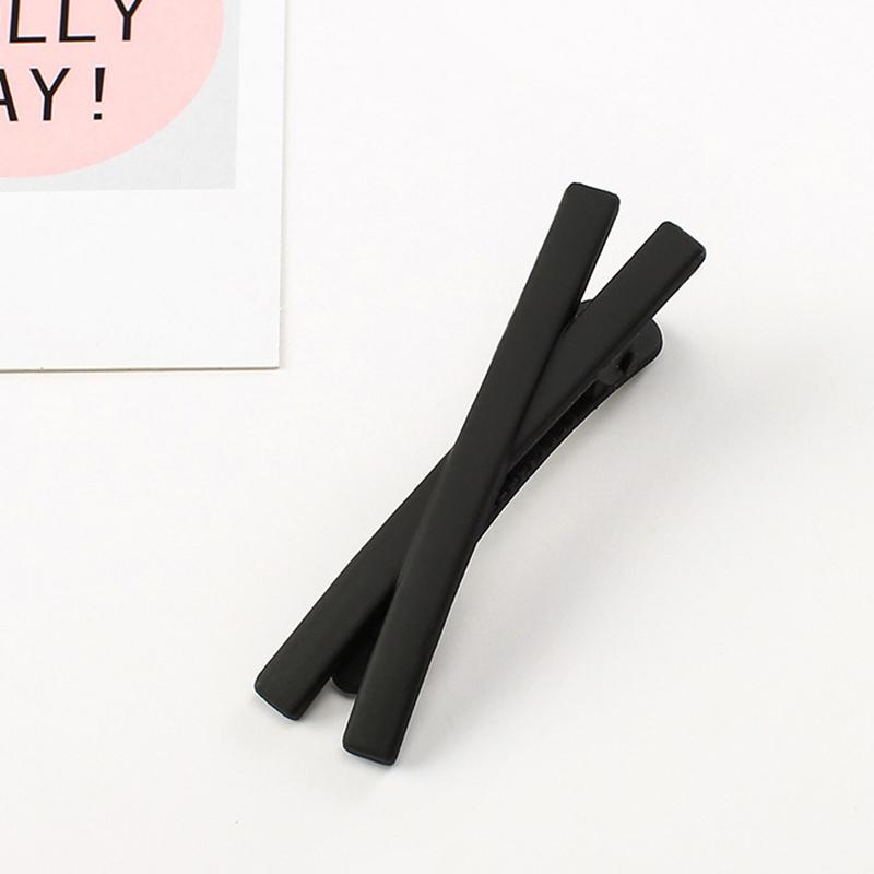 Корейский стиль Милый Сладкий Маленький Зажим для Челки Конфетно-Цветная Матовая Заколка Боковой Зажим Складной Зажим для Волос Аксессуары для Волос