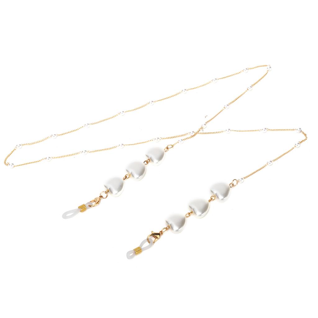 Heart Shaped Decoration Face Cover Chain Metal Exquisite Glasses Chain Lanyard