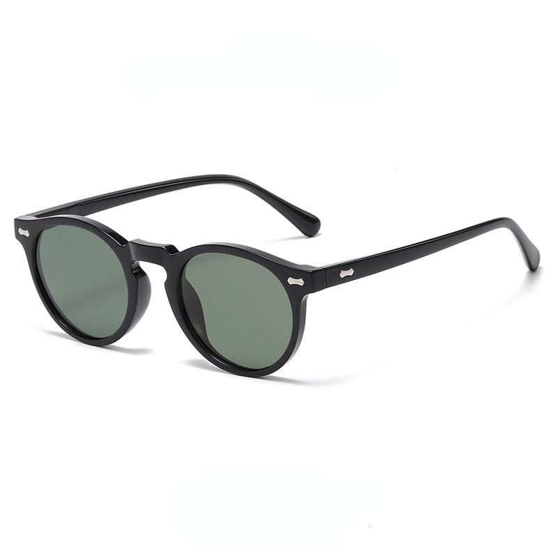 Classic Tea Lens Women Men Outdoor Driving Shades Sun Glasses Classic Round Shape Sunglasses Men Women UV400 Protection Gafas De Sol