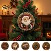 Holiday Party Crafting Accessories Christmas Faux Pearl Painting Hanging Ornament Kit, DIY 3D Beads Multi Layered Bead Art Craft, Acrylic Gem