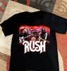 RUSH Band Musik Rock Band T-Shirt Schwarz Herren und Damen Alle Größen PP1948 Unisex T-Shirt