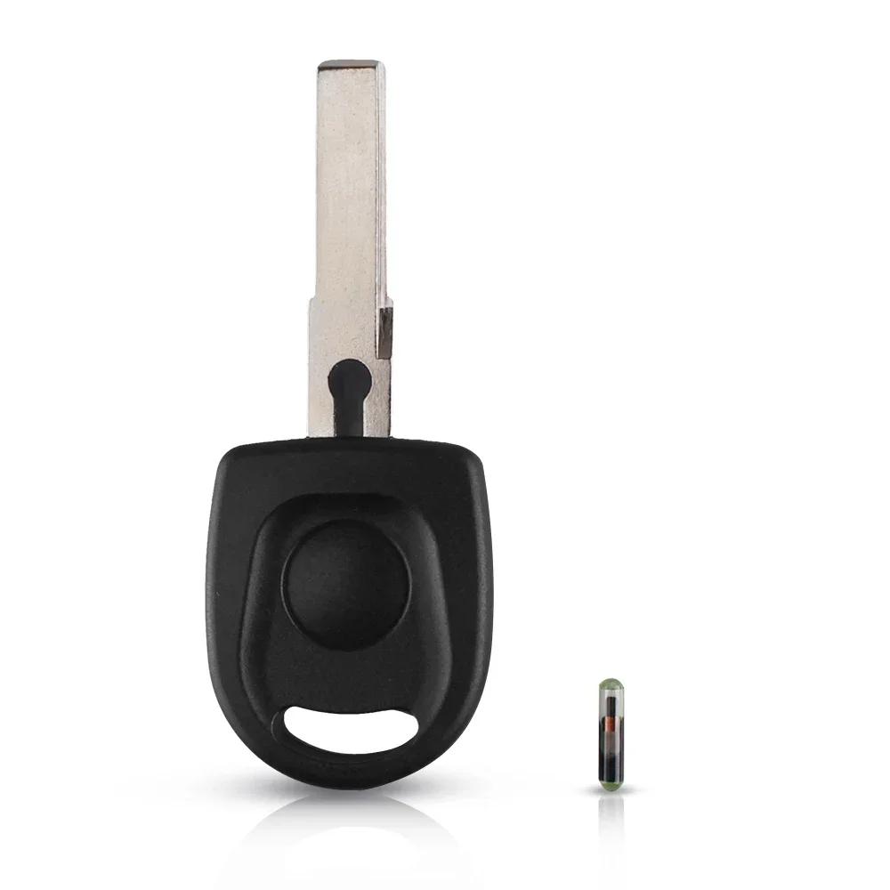 KEYYOU With Cutting Service Car Ignition Key For VW For Volkswagen SKoda SEAT Key Case HU66 Fob Transponder Chip ID48