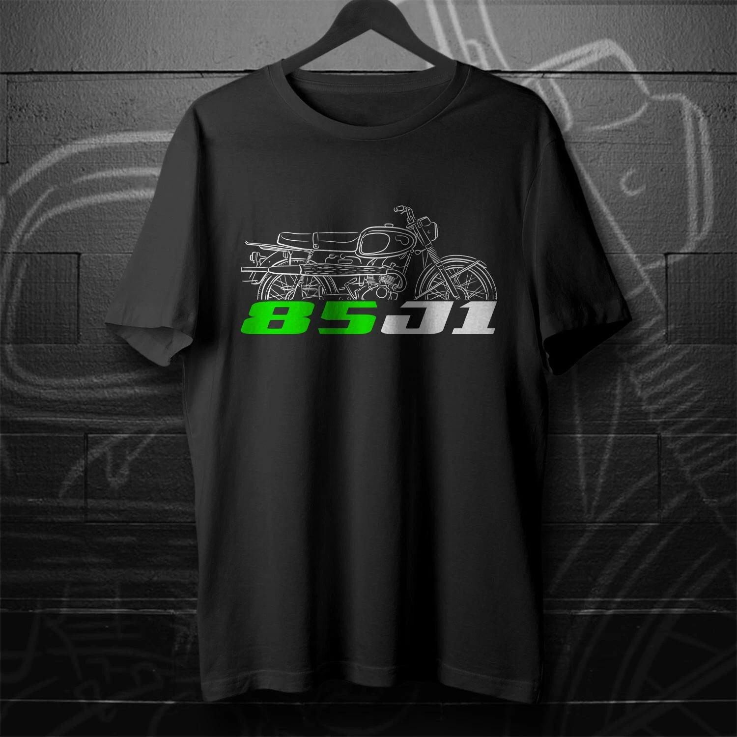 

Black men s and women s T-shirt For Kawasaki 85 J1T J1TL 1965-1967- Motorcycle M