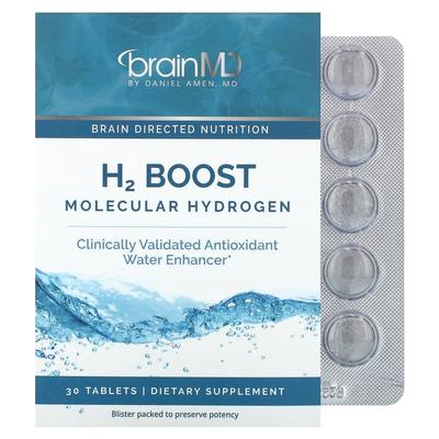 [BRAINMD] H2 Boost Molecular Hydrogen 80mg (1Unit-30Tablets)