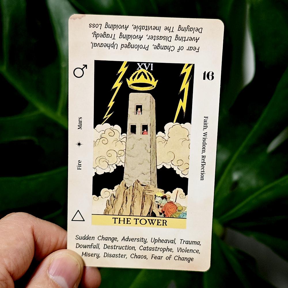 Before Tarot Deck 78 Stück Tarotkarten mit Schlüsselwörtern Ein Moment zuvor 10,3*6cm