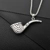 New Creative Design Pipe Pendant Necklace for Men Personalized Trend Street Motorcycle Rider Accessories Charming Jewelry Rock Party Gift