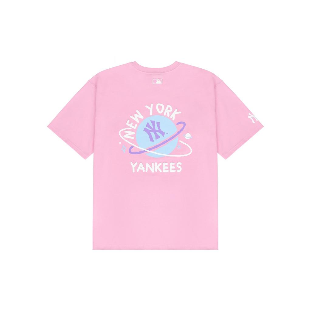 MLB New York Yankees T Shirt Unisex Pink 3ATSL4023-50PKS