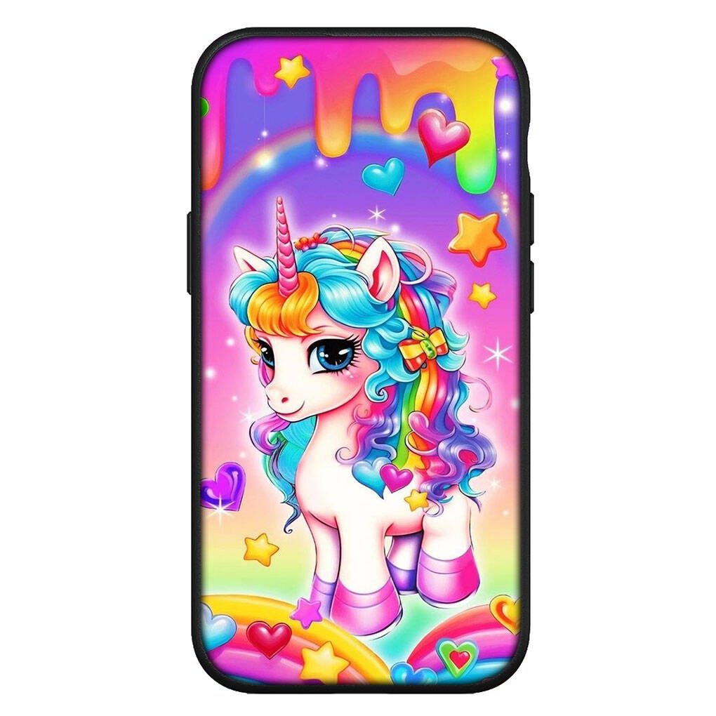 

for Motorola Moto Edge 70 60 50 G54 G86 Samsung Galaxy S25 iPhone 17 16 15 Xiaomi Redmi Note 14 13 Pro Max Phone Case Unicorn Colorful Horse Cover for Moto G82 5G болюс