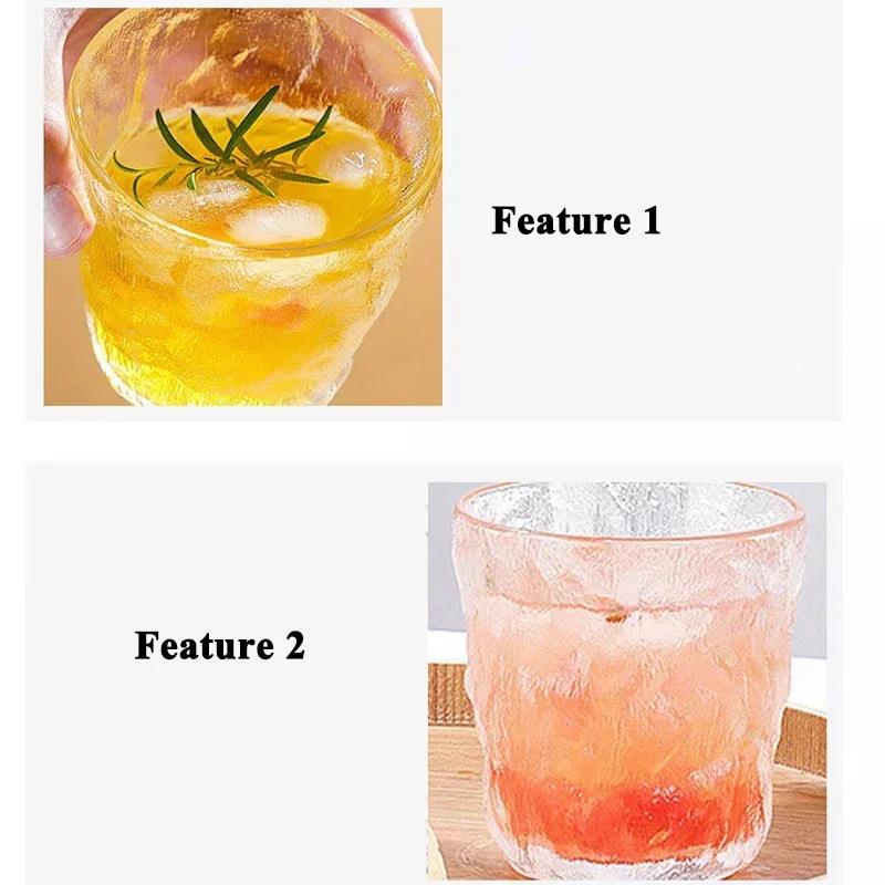 Glass Cup Nordic Minimalist Transparent Drinking Utensil Cofee Wine Milk Beer Cola Juice Cold Drinkware Mug for Household Office