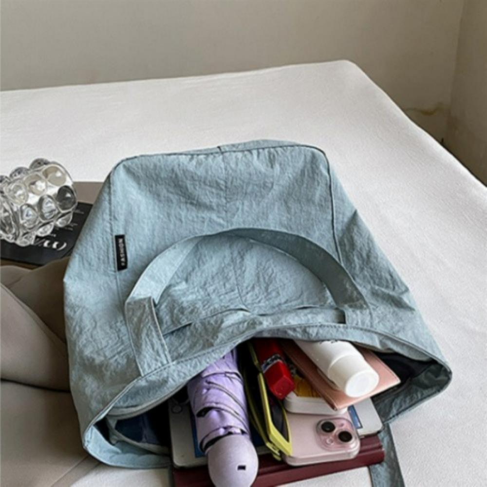 New Arrivals Open Run Women Lightweight Travel Shoulder Bag Crinkly Small Tote
