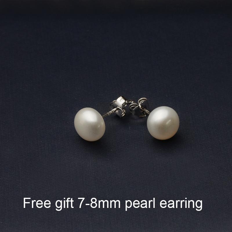 Classic Natural Freshwater Pearl Necklace And Bracelet Jewelry Set For Women Conjuntos Joyas De Perlas