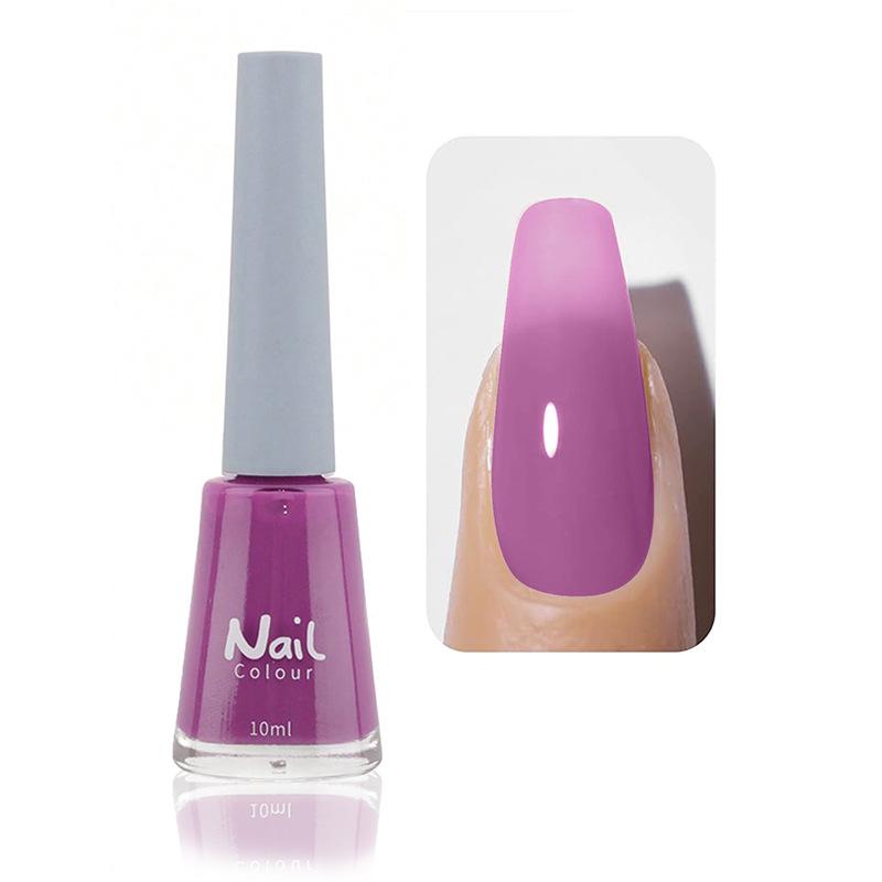 Oil-based Nail Polish Non-peeling Non-bake Fast-drying Lasting Nude Color Transparent Nail Salon Full Set of Nail Polish