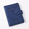 PU Leather Passport Cover Multi Card Slots ID Card Holder Document Cover Passport Holder Ticket Clip Travel Accessories Wallets