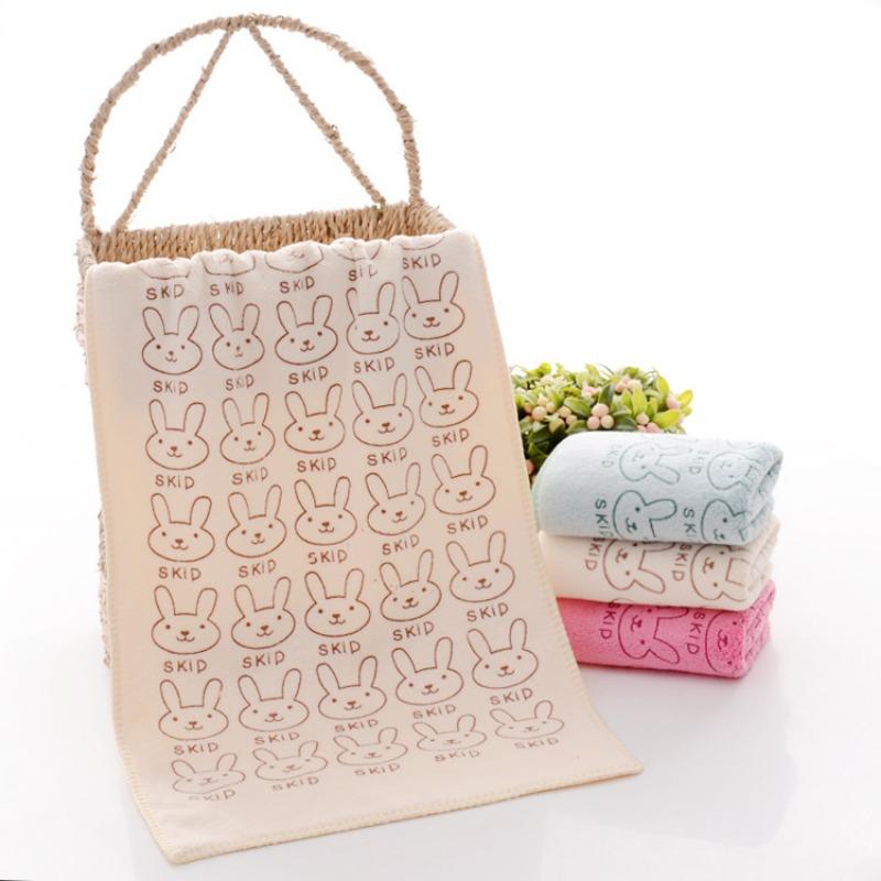 Absorbent Towel Bathroom Drying Washcloth Cute Rabbit Hand Face Towel