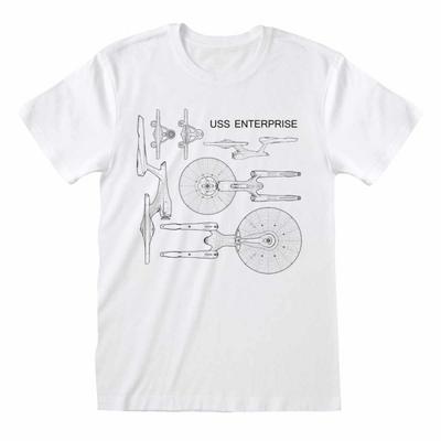 STAR TREK Unisex Adult USS Enterprise T-Shirt