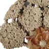 Damenhut Häkelhut mit Hohlmuster und Knospenform mit 3D-Blumendekor Unifarbene Elastisches Design Atmungsaktiver Hut für den Außenbereich Kopfbedeckung