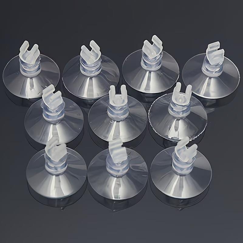 10Pcs Fish Tank Suction Cup Holders Secure Grip Fit Air Tubing Pumps Heater Hoses for Freshwater Aquarium Setup