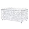 Artificial Crystal Tissue Box Rectangular Decorative Household Tissue Holder for Living Room