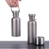 500/600/750ml Titanium Water Bottle with Lid Portable Sports Kettle Leak-Proof Lightweight Drinking Bottle for Outdoor Picnic