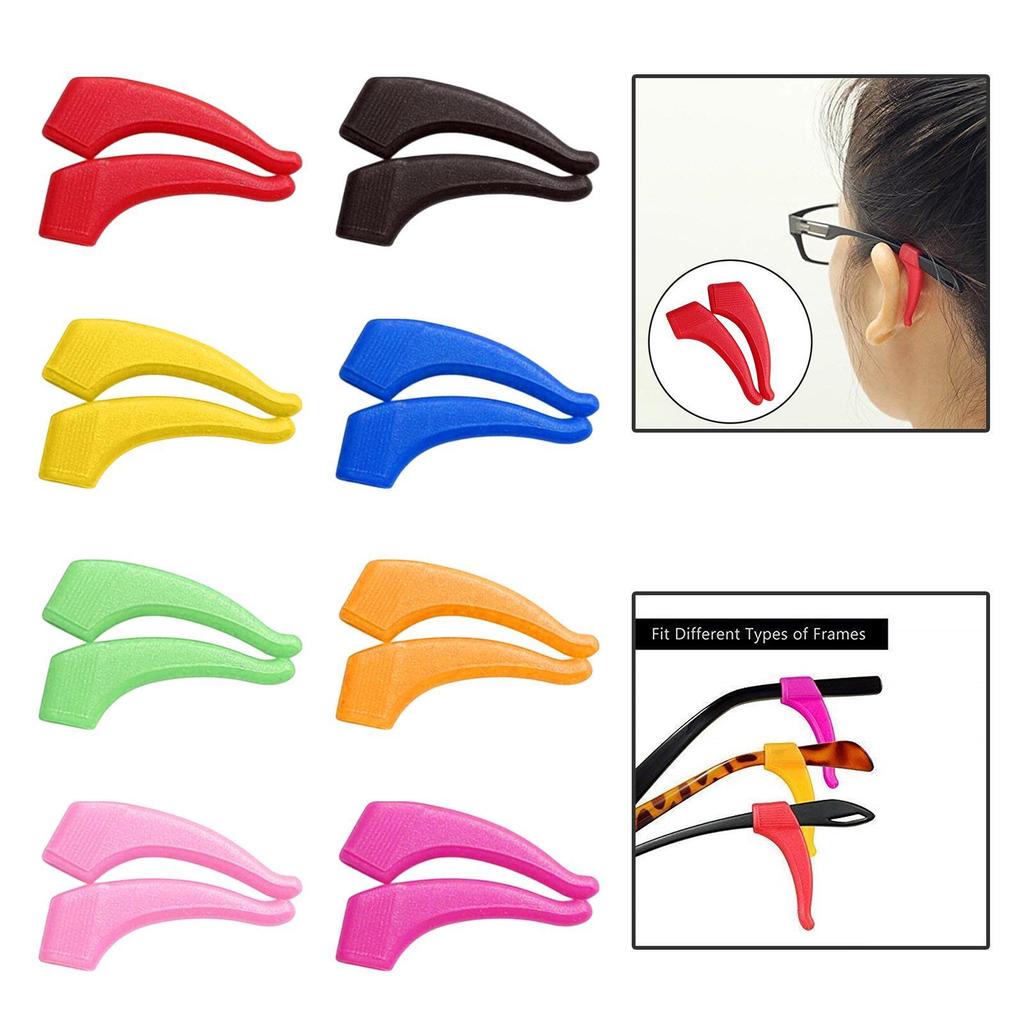 2 Pieces Anti Slip Eyeglass Ear Grip Hook Comfortable for Kids and Adults 