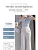 High-Waisted White Micro-Flare Jeans for Women - 2025 Autumn/Winter Collection: Slimming, Casual, Versatile, Floor-Length.