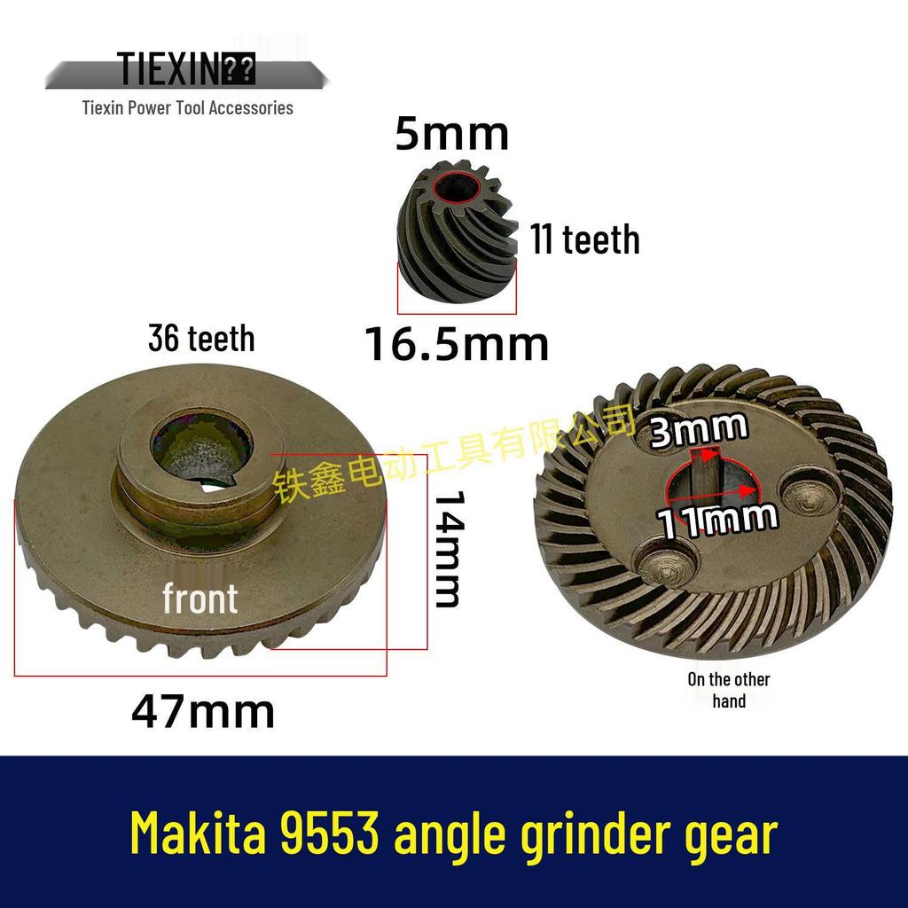 Makita Style 9553/9556 Angle Grinder Gear & Accessories (Item No. 01378)