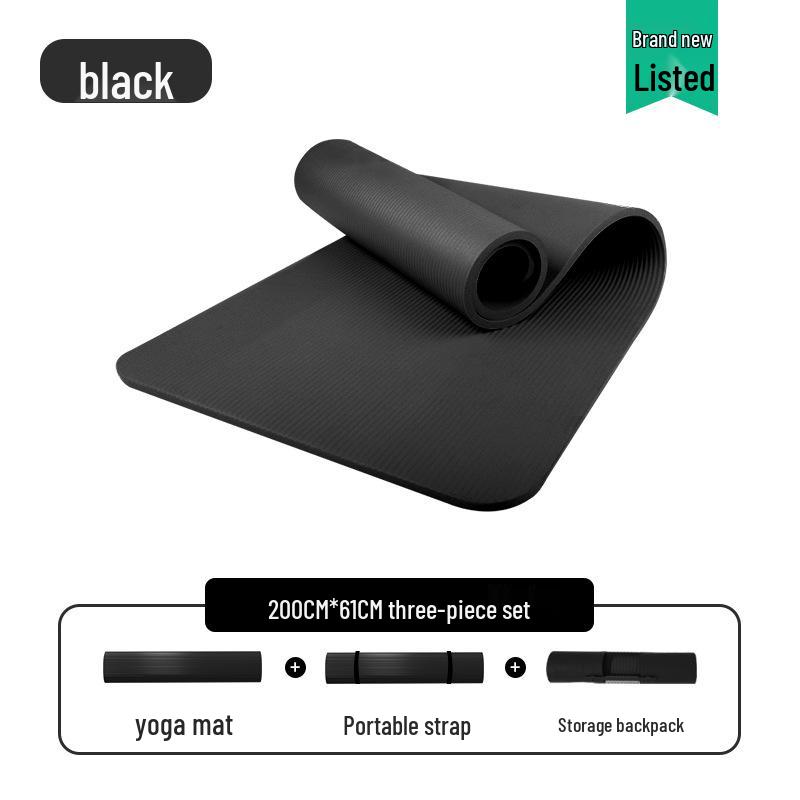 Men's Non-slip Beginner Yoga Mat - Thick, Wide, Long for Home Fitness
