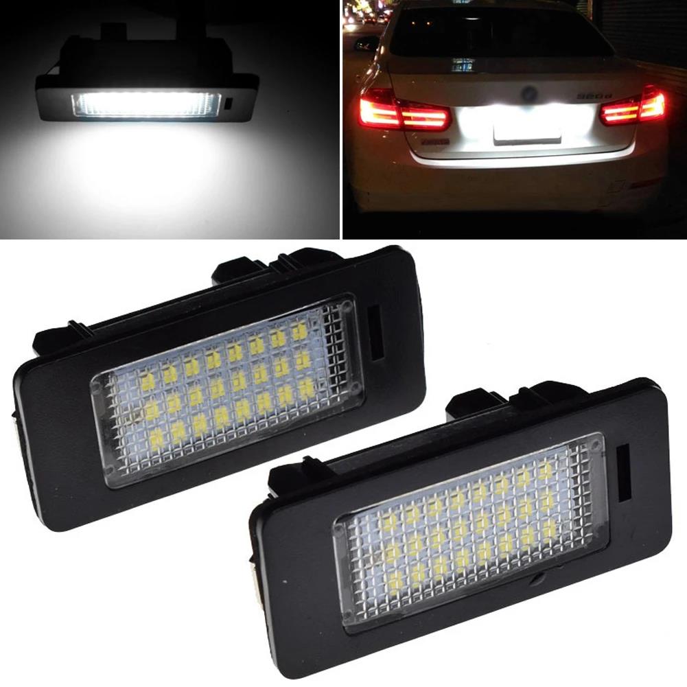 6000k White No Error Led Number License Plate Light License plate Light For BMW E90 E91 E92 E61 E60 E70 E71 License Plate Lights 2