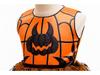 Girls' Halloween Pumpkin Party Dress - One-Piece Costume with Print