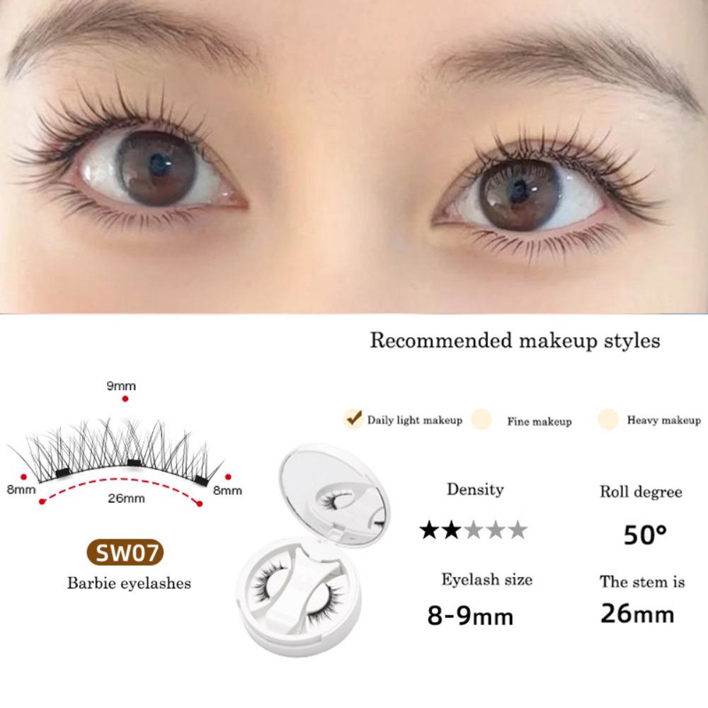 

Cat Eye Magnetic False Eyelashes Makeup False Eyelash Clusters Eyelashes Extension Style G