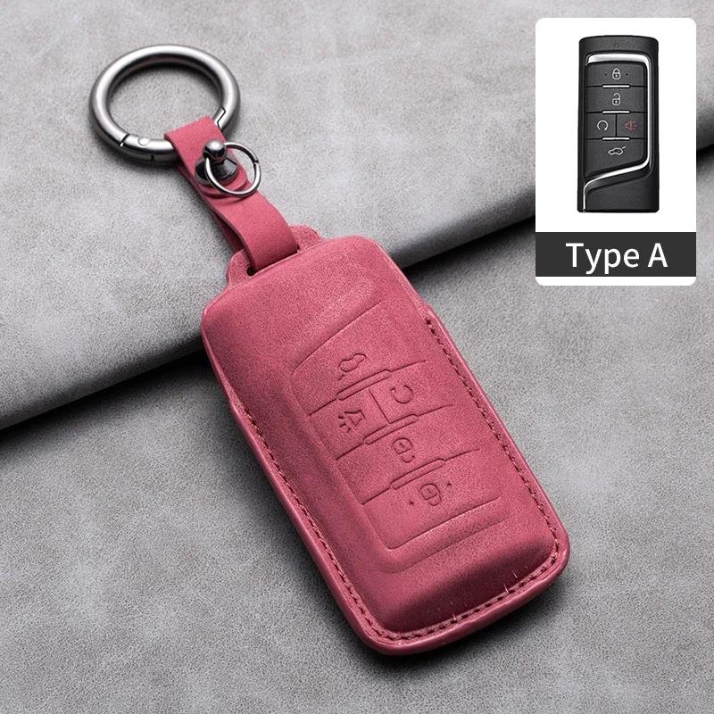 Leather Car Remote Key Case Cover for GAC Trumpchi GS4 GM8 GA3 GA6 SGS7 GA4 GS5 GS3 Legend GS8 Keychain Accessories