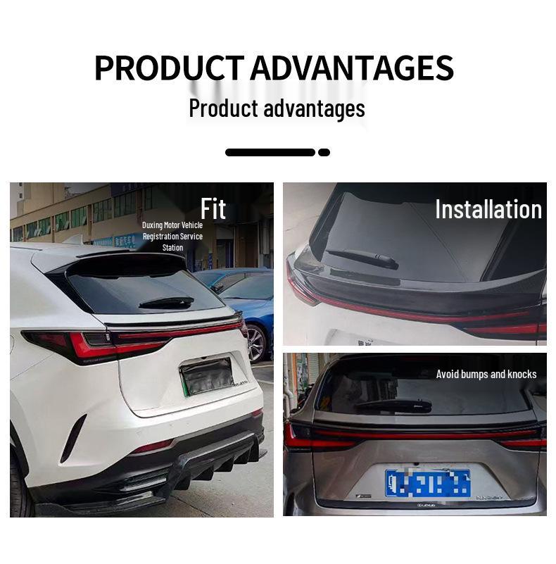 2022-2025 Lexus NX Rear Spoiler, Front Lip & Wind Deflector Kit