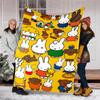 Miffy printed blanket—lightweight,soft,warm;versatile blanket all seasons—perfect as &air-conditioning throw,nap blanket