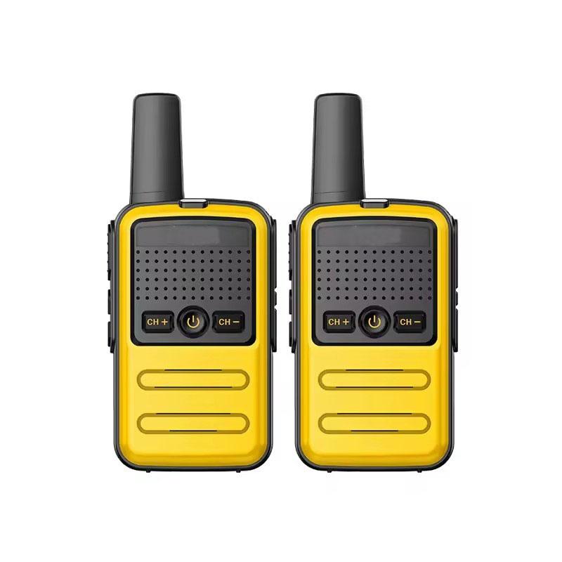 

2 шт. Мини-игрушка 1~5 км UHF подарочный двухсторонний трансивер 1S 2S планшет красочный фюзеляж новый детский Talki Walki Walkie Talkie радио жёлтый