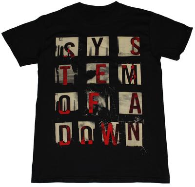 Vintažiniai System Of A Down muzikos grupės medvilniniai juodi visų dydžių unisex marškinėliai BL259