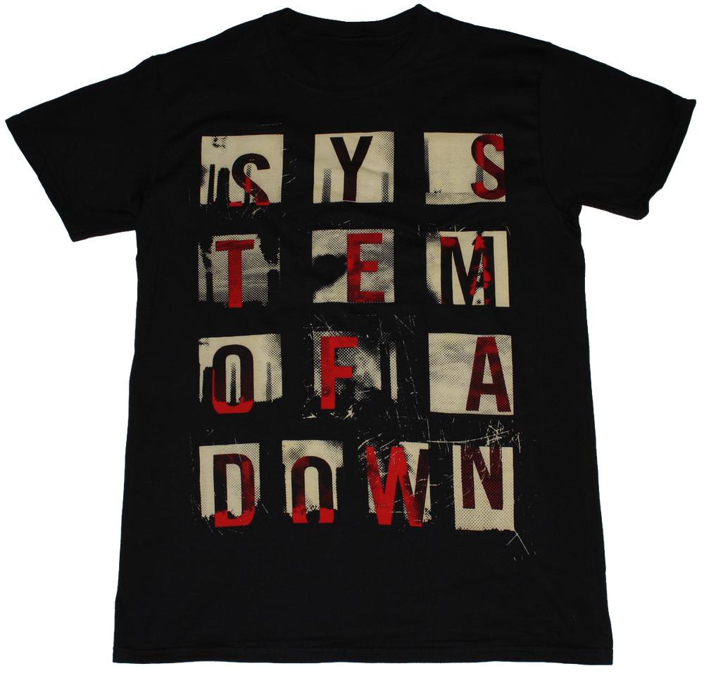 

Vintage System Of A Down Music Band Cotton Black All Size Unisex Shirt BL259 S