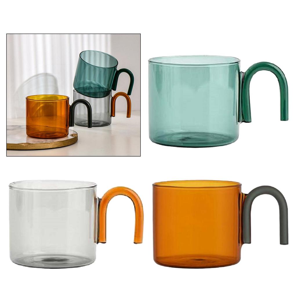 Glas Kaffemugg Dryckesvara Te Dryckeskopp för Frukostflingor Blommigt Te Kontor Hem