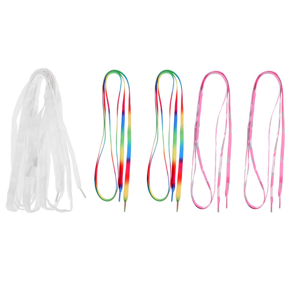 3 Pairs Knitted Laces for Shoes and Roller Skates, Men Women Skates Shoelaces Strings Replacement