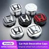 JAW4  4pcs 69mm Car Tyre Wheel Center Hub Cap Badge Sticker Car Accessories for Civic Fit Jazz Accord Pilot Stepwgn CRV BRV