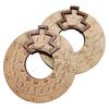 Wooden Melody Tool Music Instrument Wood Melody Maker Circle of Fifths Wheel, Circle Wooden Wheel and Musical Educational Tool