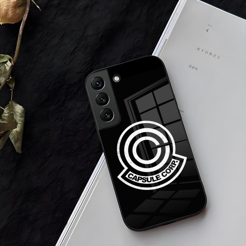Capsule Corp Skullies Phone Case Glass For Samsung Galaxy S21 S25 S22 S20 S24 S23 Ultra Fe Plus A16 A34 A54 A24 Coque