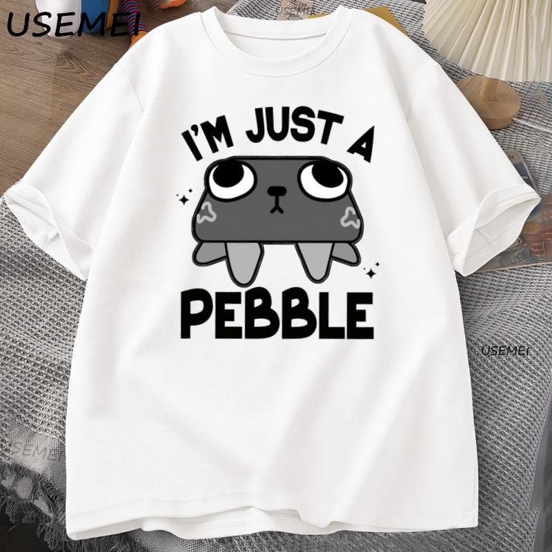 Dandys World Pebble Its Just A Pebble Fun Printed Summer Childrens Tshirt Short Sleeve Breathable Top