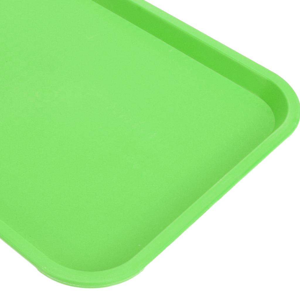 Fast Food Tray PP Rectangular Thick Slip Resistant Multi Purpose Food Service Tray for Restaurant Canteen