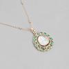 Abdesigns Diamond Pendant Set, Gold Plated Indian Pendant Set,Polki Kundan Pendant Set, Synthetic Lab Grown Diamond Pendant Chain