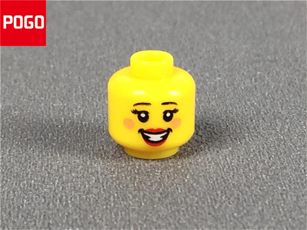 10pcs/lot MOC Bricks Male and Female Figure Head Face Expression DIY Compatible Mini Dolls Building Blocks Toys for Kids Gifts