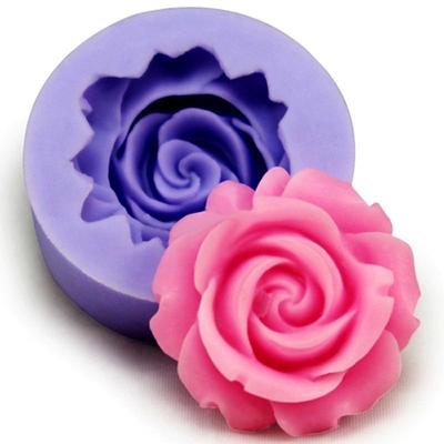 DIY 3D Rose Flower Fondant Cake Chocolate Sugarcraft Mold Cutter Silicone Tools ARI