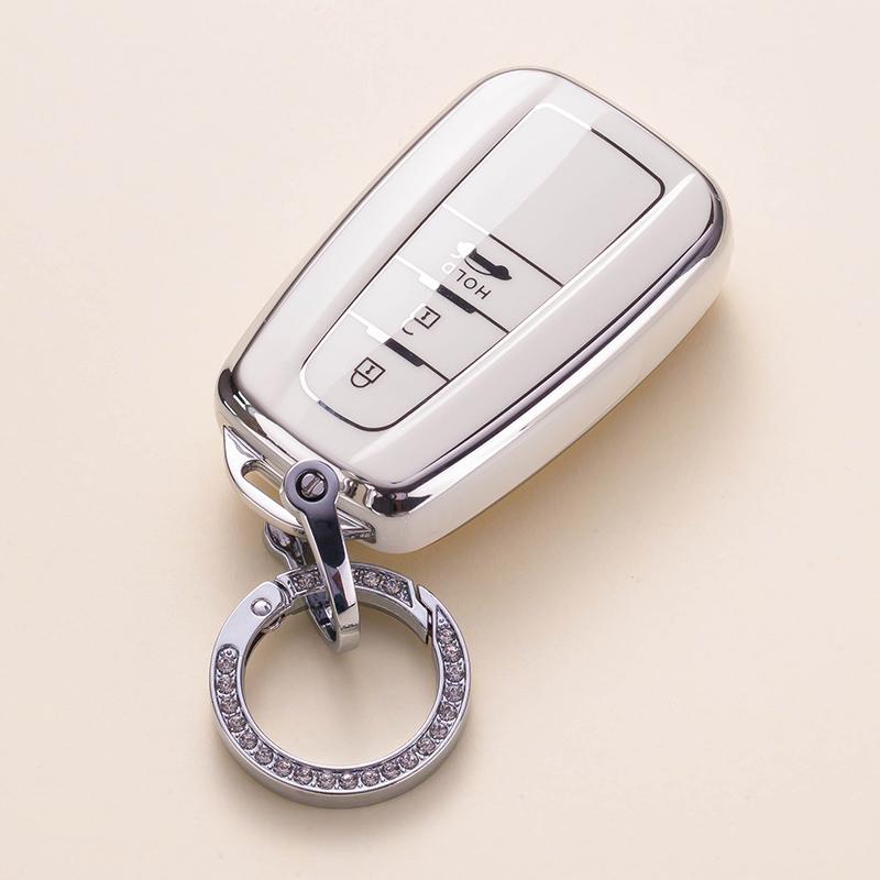 Módní TPU pouzdro na klíče od auta Plný kryt pro Toyota Prius Camry Corolla CHR C-HR RAV4 Příslušenství přívěsků na klíče Land Cruiser Prado