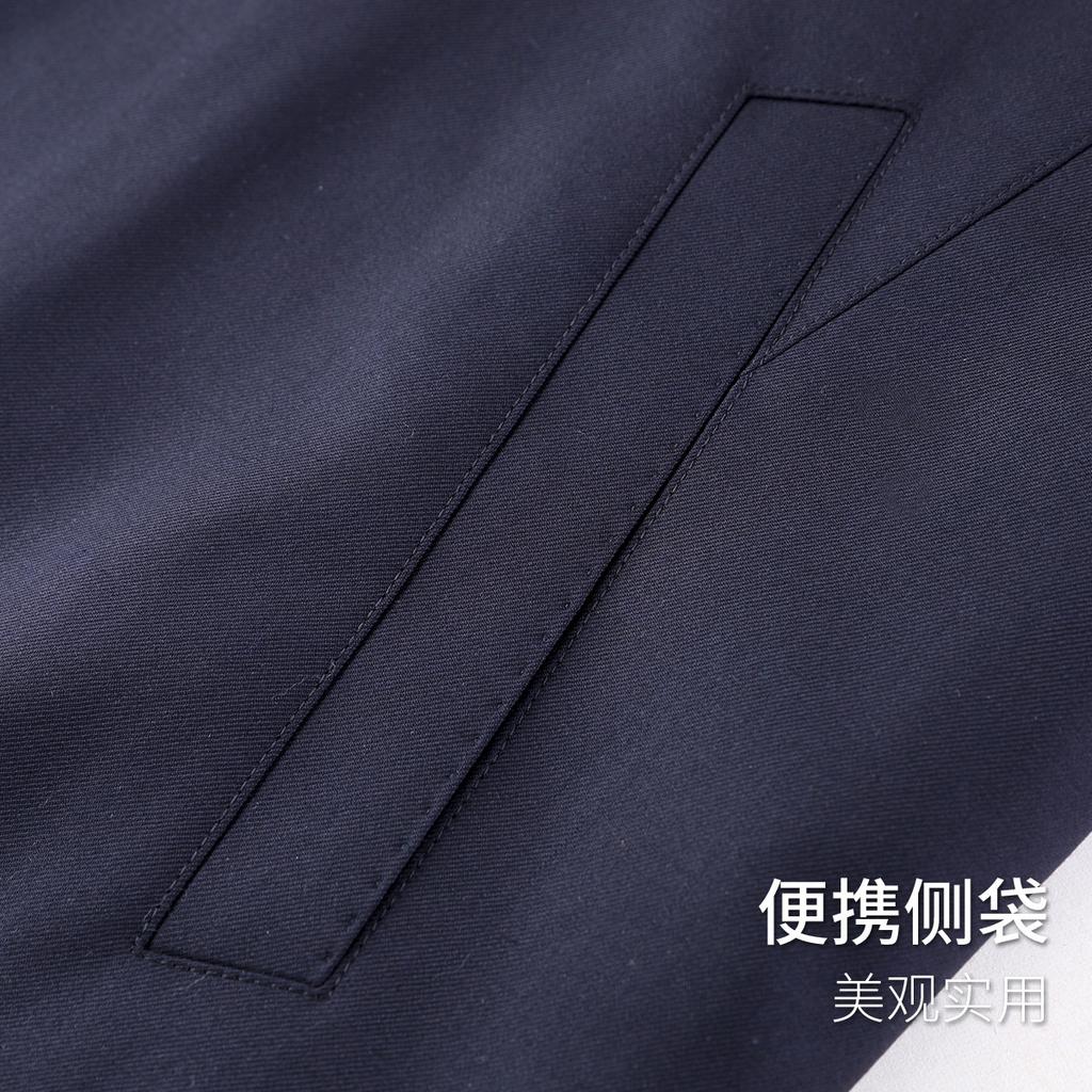Men's Fine Spun Wool Jacket with Detachable Goose Down Inner Lining