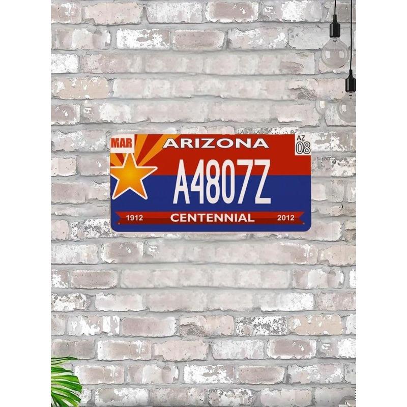 

Arizona USA State Metal License Plate 15x30cm, Vintage Travel Souvenir Wall Decor 30